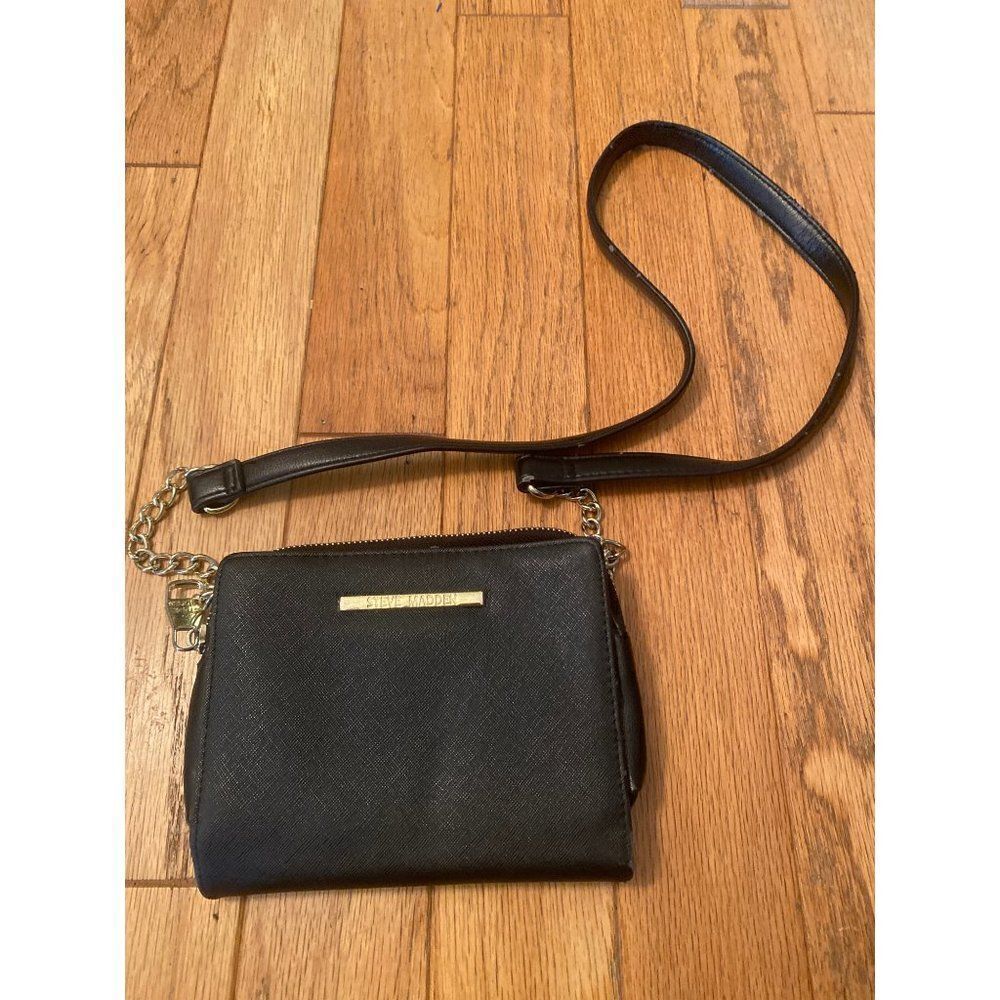 Steve Madden, small black crossbody casual purse